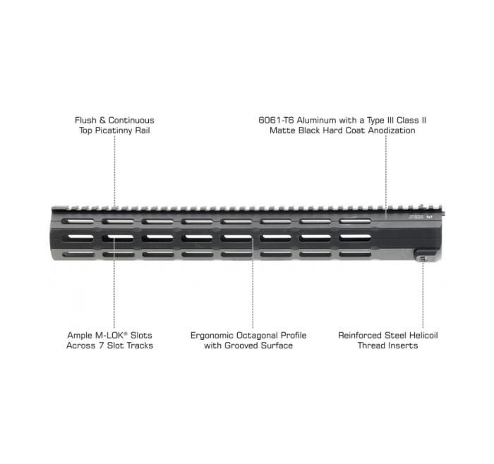 UTG GUARDAMANO 16" SUPER SLIM FREE FLOAT M-LOK