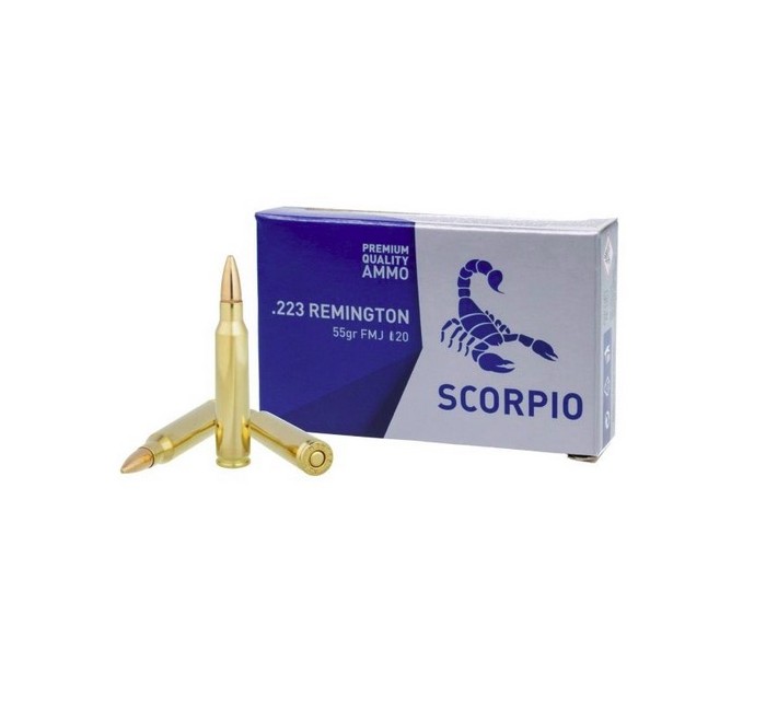 STV CARTUCCE SCORPIO CAL. .223REM FMJ 55grs *Conf. da 20pz* 