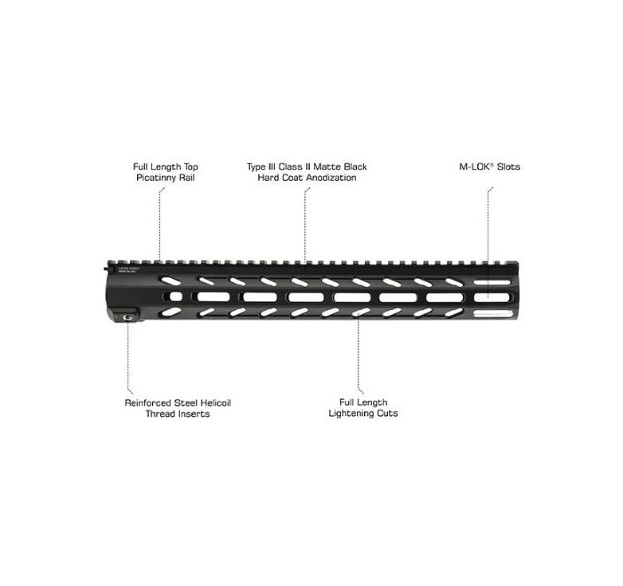 UTG GUARDAMANO 14" ARWEN FREE FLOAT M-LOK