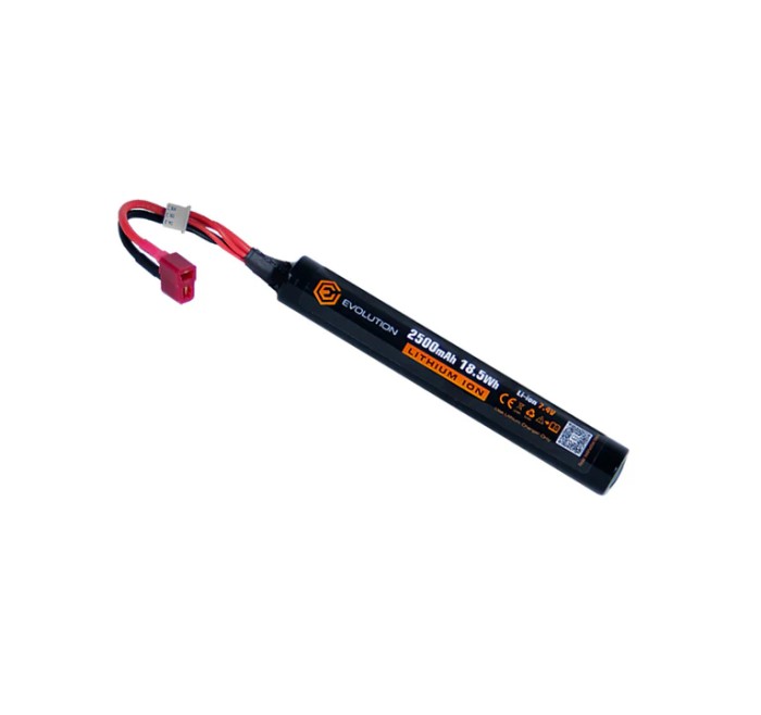 EVOLUTION BATTERIA SOFTAIR  LI-ION 7.4V 2500mAh 18.5Wh with T- Plug (mm 130x20)