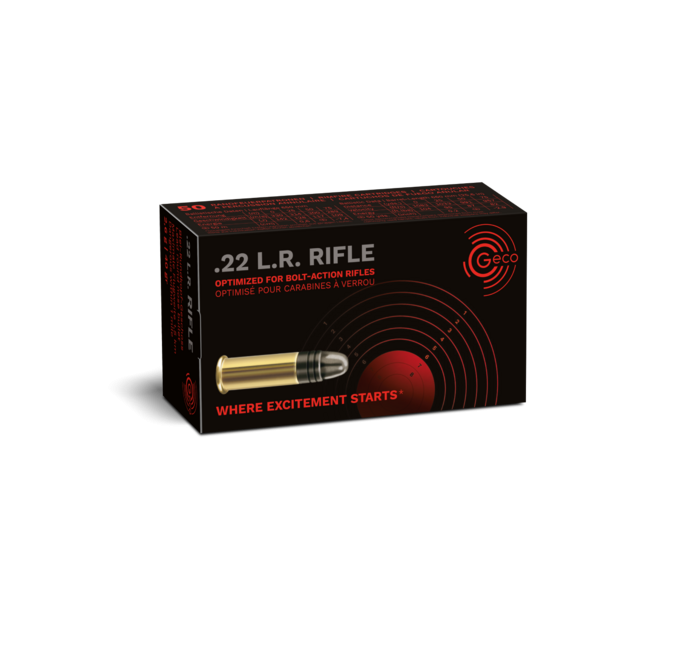 GECO CARTUCCE CAL. 22LR RIFLE 40grs *Conf. da 50pz* 