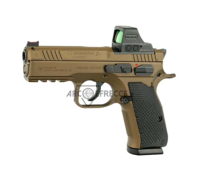CZ PISTOLA SHADOW 2 COMPACT OPTIC READY 9x19 9 LUGER BRONZE con HOLOSUN Limited Edition 