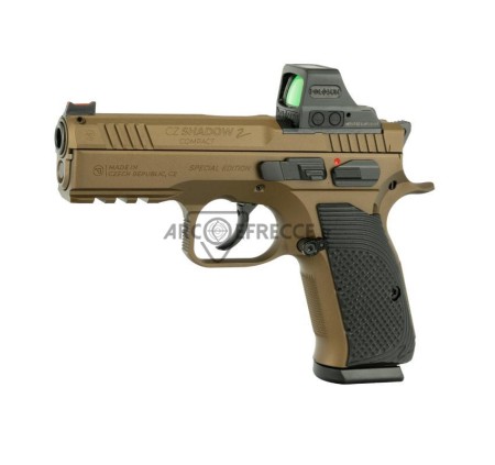CZ PISTOLA SHADOW 2 COMPACT OPTIC READY 9x19 9 LUGER BRONZE con HOLOSUN Limited Edition 