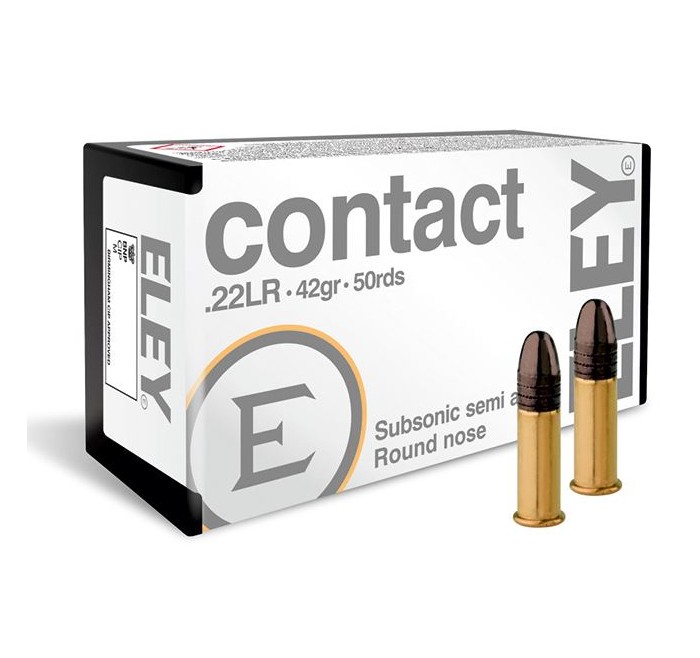 ELEY CARTUCCE CAL. 22 LR CONTACT 42grs SEMIAUTO SUBSONICA *Conf. da 50pz* 