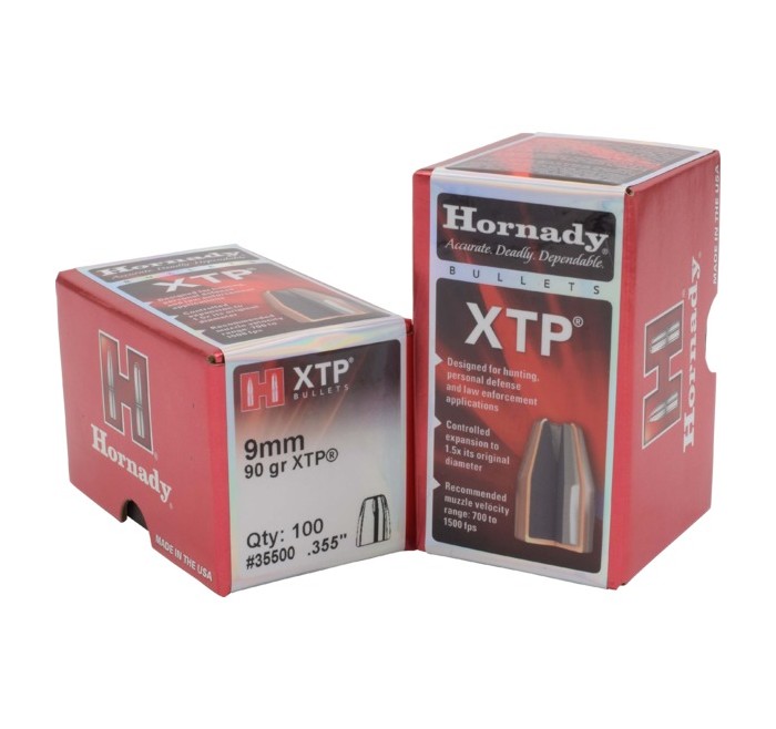 HORNADY PALLE 355" 90GR. HP/XTP *Conf. 100 pz* 