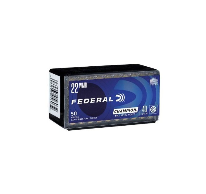 FEDERAL CARTUCCE CAL 22 WMR FMJ 40grs *Conf. 50 pz* 