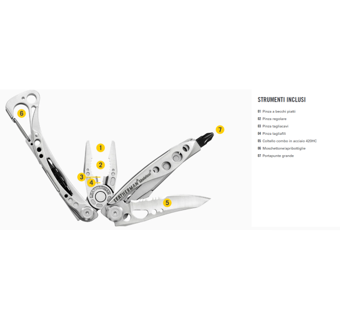 Leatherman pinza multiuso Skeletool