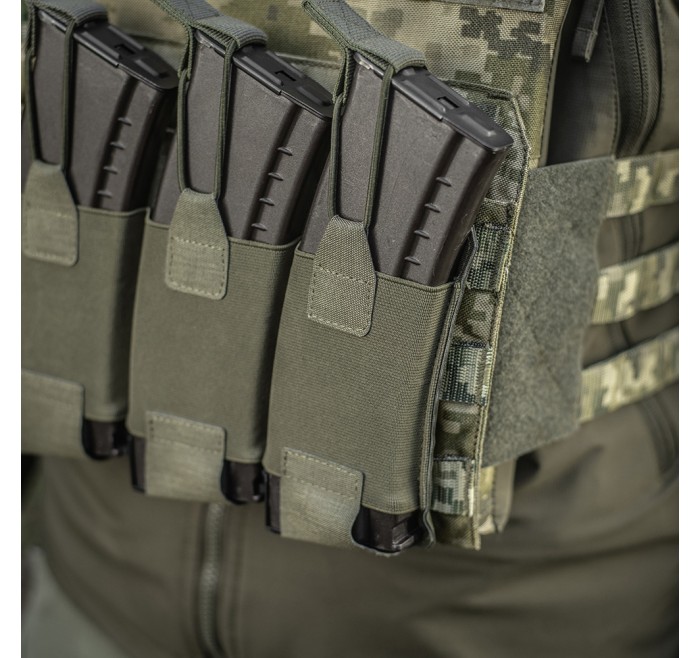 M-TAC TASCA PORTA CARICATORE TRIPLA ELASTIC ELITE LASER CUT