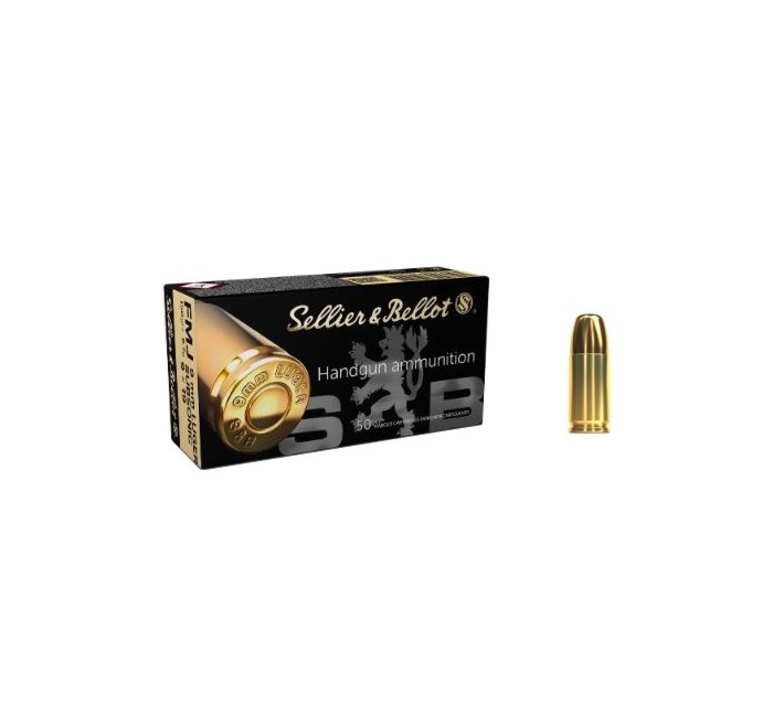 SELLIER&BELLOT SUBSONIC FMJ 150grs CAL 9 LUGER 9x19 *Conf. da 50pz* 