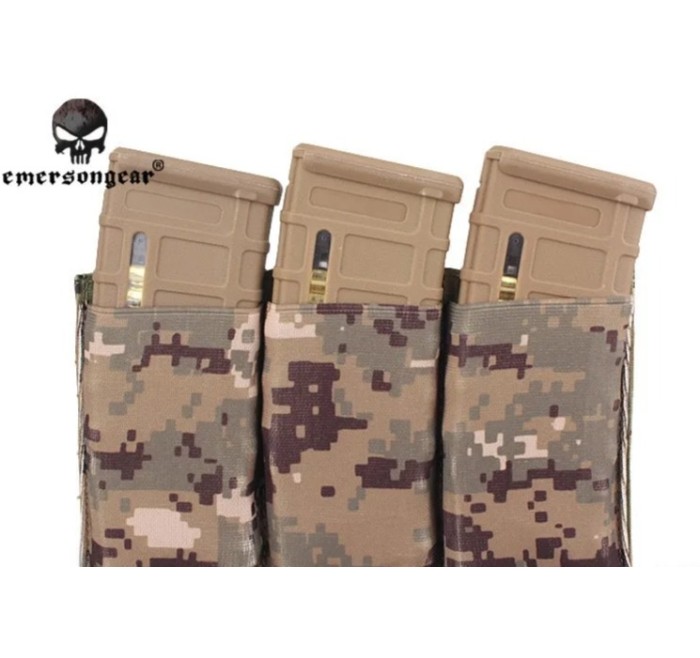 EMERSON TASCA TRIPLA PORTACARICATORE M4 FAST ELASTICA BFG TYPE AOR2 (EM-2388F)