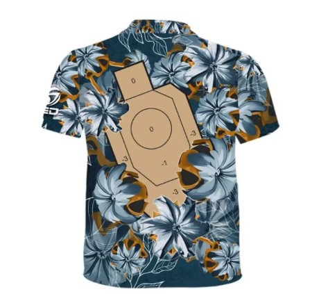 DED T-SHIRT FLOREALE BLU IDPA