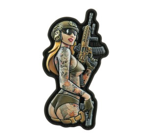 M-TAC PATCH PVC TACTICAL GIRL TATTOO