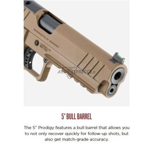 SPRINGFIELD PISTOLA PRODIGY 1911DS 5" CAL 9x19 9 LUGER COYOTE 