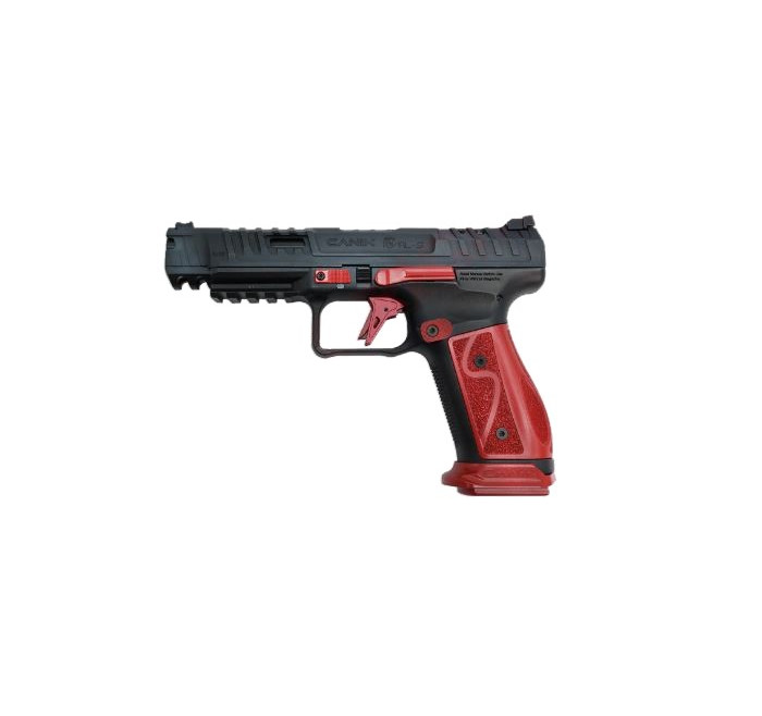 CANIK PISTOLA SFX RIVAL-S FULL METAL 5" COMPETITION READY CAL 9x19 9 LUGER colore ROSSO/NERO 