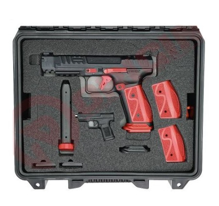 CANIK PISTOLA SFX RIVAL-S FULL METAL 5" COMPETITION READY CAL 9x19 9 LUGER colore ROSSO/NERO 