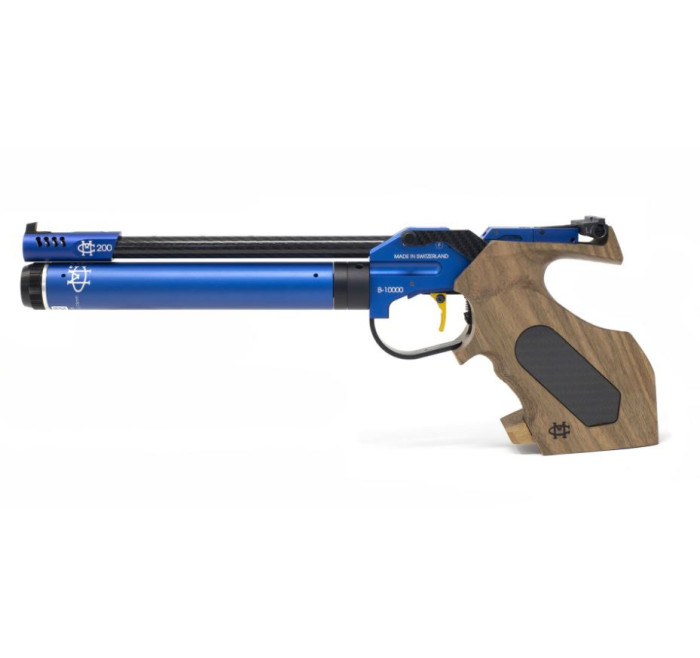 MORINI PISTOLA CM200EI TICINO BLUE 10M -7,5joule CAL 4,5mm 