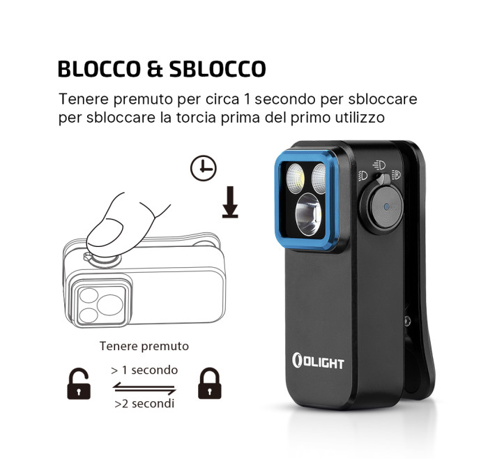 OLIGHT TORCIA OCLIP PRO 500 LUMEN