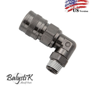 BALYSTIK ADATTATORE MASCHIO PER BOMBOLA HPA 90 GRADI