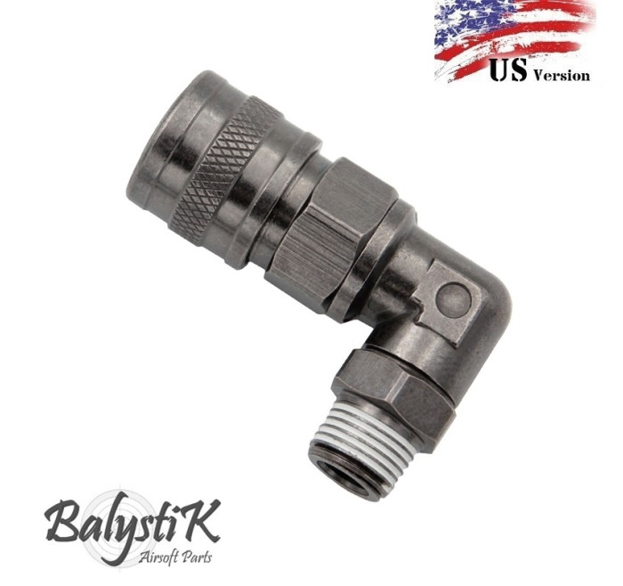 BALYSTIK ADATTATORE MASCHIO PER BOMBOLA HPA 90 GRADI