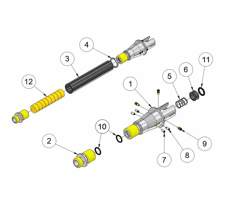 RETRO ARMS CANNA ESTERNA SOFTAIR IN CARBONIO PER AR15