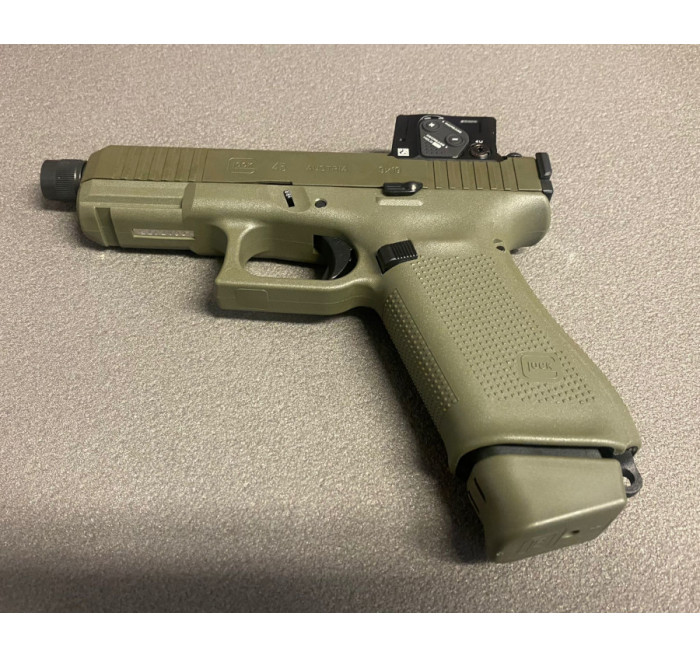 GLOCK PISTOLA Mod 45 HUNTER CAL 9x19 9 LUGER A-CUT COA COMBO FS MOS 