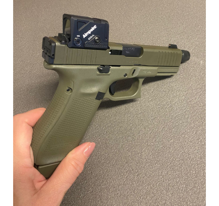 GLOCK PISTOLA Mod 45 HUNTER CAL 9x19 9 LUGER A-CUT COA COMBO FS MOS 