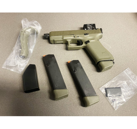 GLOCK PISTOLA Mod 45 HUNTER CAL 9x19 9 LUGER A-CUT COA COMBO FS MOS 