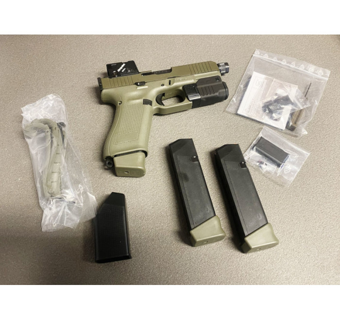 GLOCK PISTOLA Mod 45 HUNTER CAL 9x19 9 LUGER A-CUT COA COMBO GTL-II FS MOS 