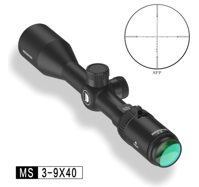 DISCOVERY OPTICS OTTICA MS 3-9x40 TUBO 1" ANELLI 11mm CANNOCCHIALE