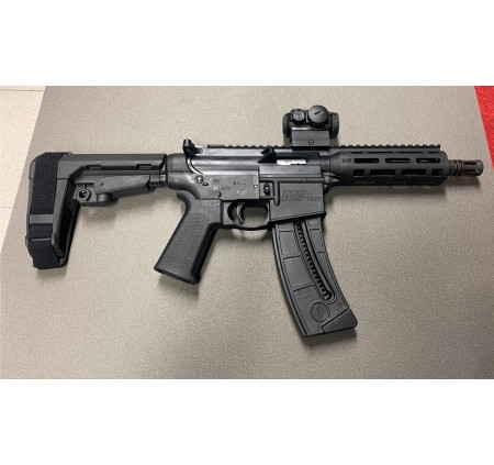 *USATO* SMITH&WESSON PISTOLA M&P15 8" CAL 22LR con DOT ROMEO 