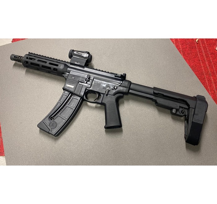 *USATO* SMITH&WESSON PISTOLA M&P15 8" CAL 22LR con DOT ROMEO 