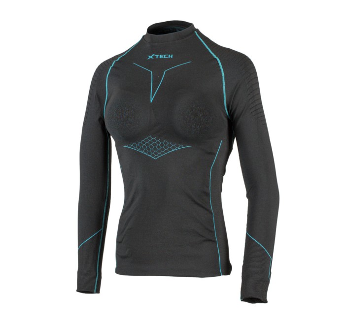 XTECH MAGLIA TECNICA ARTIC DONNA NERA