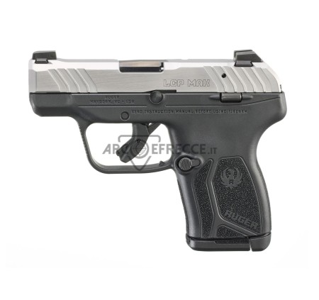 RUGER PISTOLA LCP MAX 2.8" CAL 9 CORTO/380 MATTE INOX 10C 