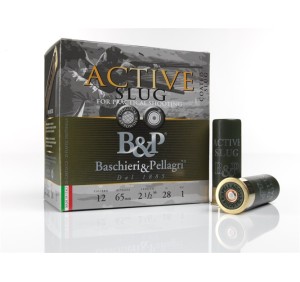 BASCHIERI&PELLAGRI B&P CARTUCCE SLUG ACTIVE PRACTICAL SHOOTING CAL. 12 28grs *Conf. da 25pz* 