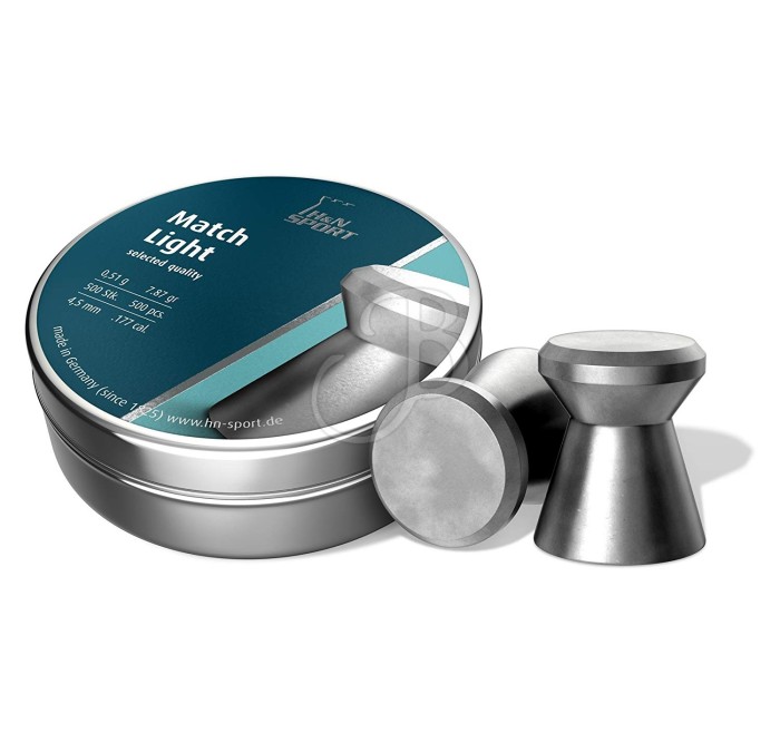 H&N PIOMBINO DIABOLO MATCH 4.49mm 0,51g LIGHT *Conf. da 500pz* 