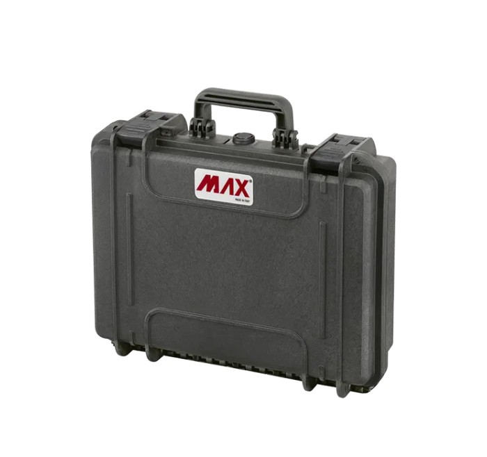 PLASTICA PANARO VALIGIA RIGIDA Mod MAX380H115S NERA CON SPUGNA CUBETTATA