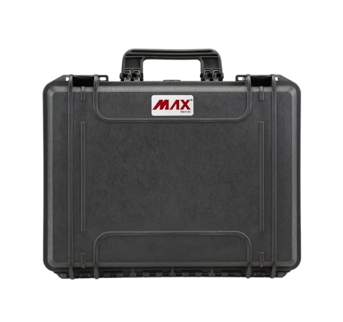 PLASTICA PANARO VALIGIA RIGIDA Mod MAX465H115S NERA CON SPUGNA CUBETTATA