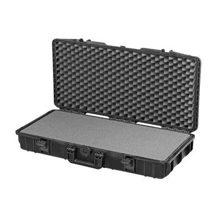 PLASTICA PANARO VALIGIA RIGIDA Mod MAX800S NERA CON SPUGNA CUBETTATA