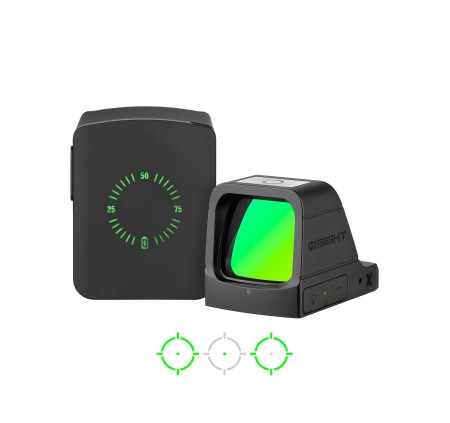 OSIGHT GREEN DOT X MULTIRETICOLO 3/32MOA RICARICABILE