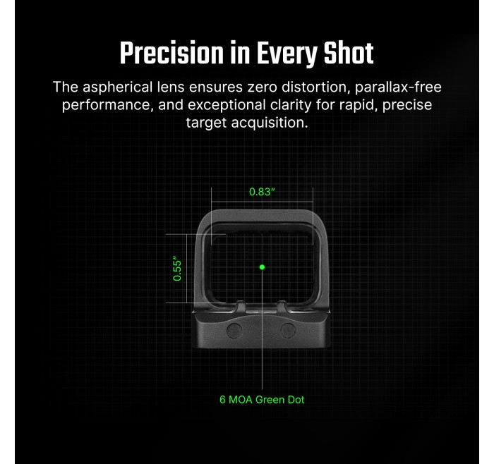 OSIGHT GREEN DOT SE MULTIRETICOLO 6 MOA