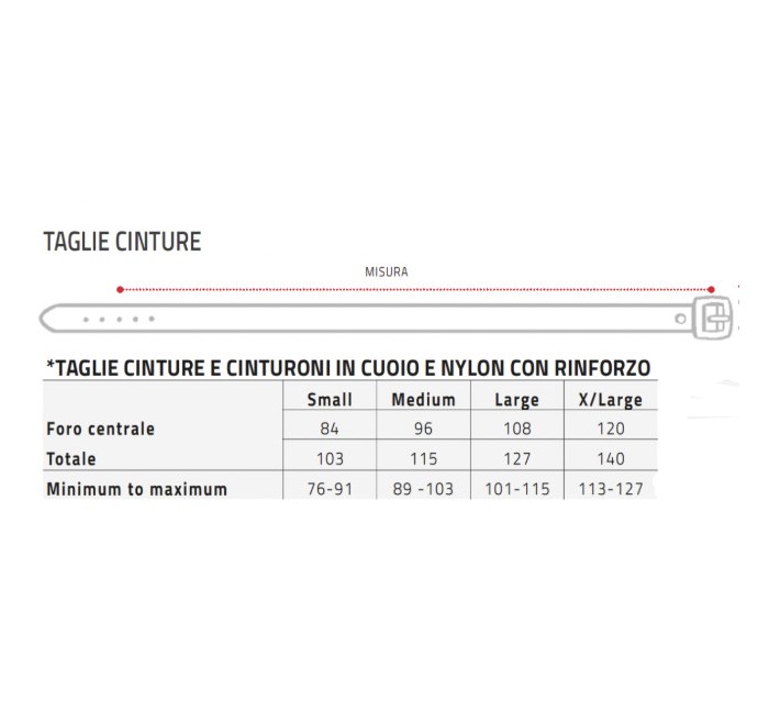 VEGA CINTURONE IN PELLE 1V51 RINFORZATO H. 4cm