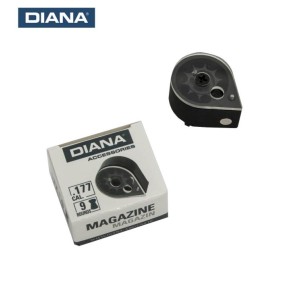 DIANA CARICATORE IN PLASTICA PER BANDIT/STORMRIDER/CHASER/AIRBUG CAL. 4.5mm 9C 