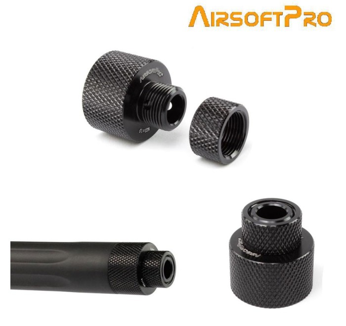 AIRSOFTPRO ADATTATORE SUPPRESSORE PER ARES AMOEBA STRIKER
