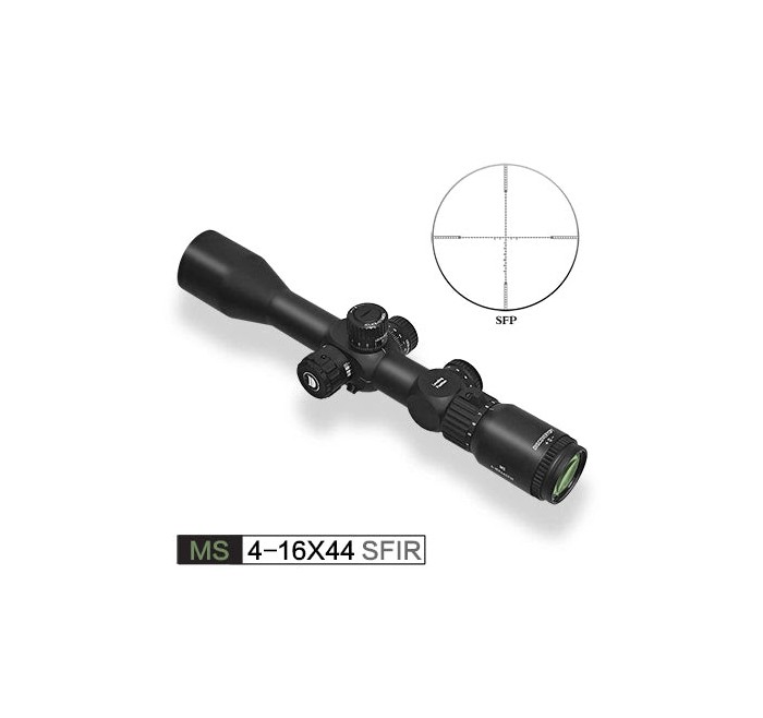 DISCOVERY OPTICS OTTICA MS 4-16x44 TUBO 30mm ANELLI 11mm CANNOCCHIALE