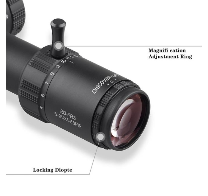 DISCOVERY OPTICS OTTICA 5-25x56 SF IR ED AO 34mm CANNOCCHIALE