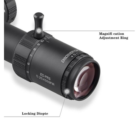 DISCOVERY OPTICS OTTICA 5-25x56 SF IR ED AO 34mm CANNOCCHIALE