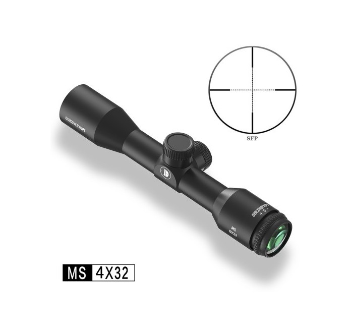 DISCOVERY OPTICS OTTICA MS 4x32 1" MD ANELLI 11mm CANNOCCHIALE