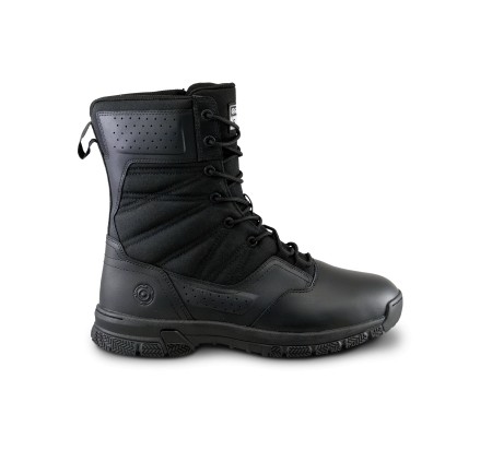 ORIGINAL SWAT ANFIBIO PROTEC 8" SIDE-ZIP POLISHABLE TOE MEN'S NERO