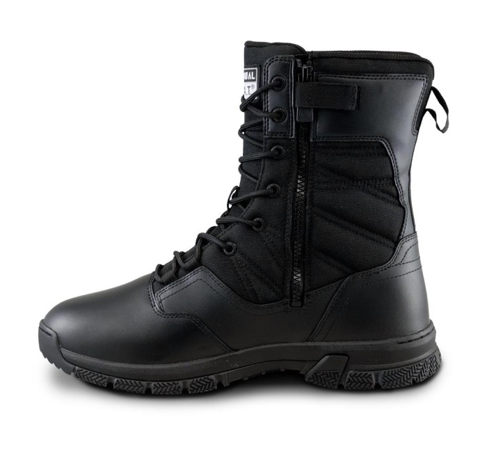 ORIGINAL SWAT ANFIBIO PROTEC 8" SIDE-ZIP POLISHABLE TOE MEN'S NERO