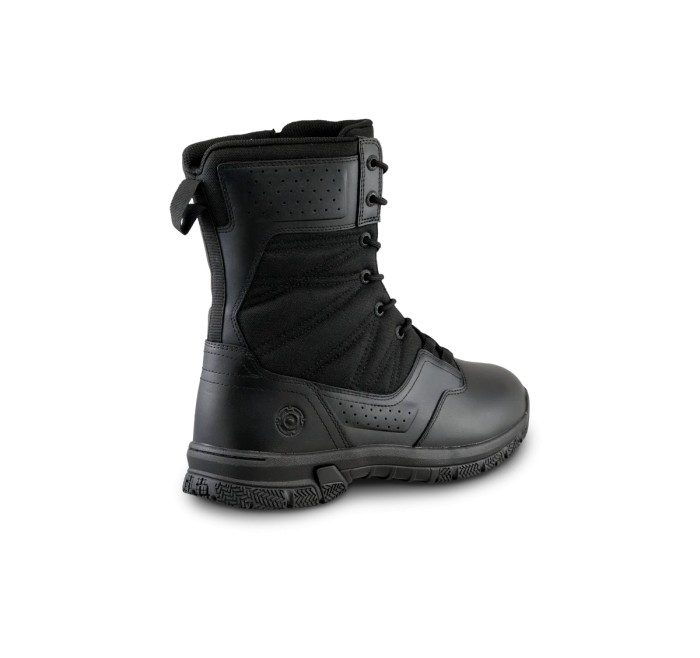 ORIGINAL SWAT ANFIBIO PROTEC 8" SIDE-ZIP POLISHABLE TOE MEN'S NERO